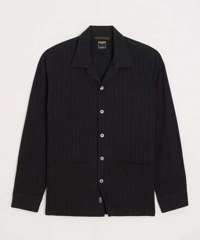 Cotton Jacquard Overshirt sold by Todd Snyder