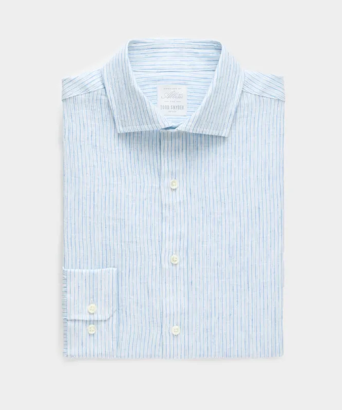 Italian Linen Spread Collar Dress Shirt sold by Todd Snyder