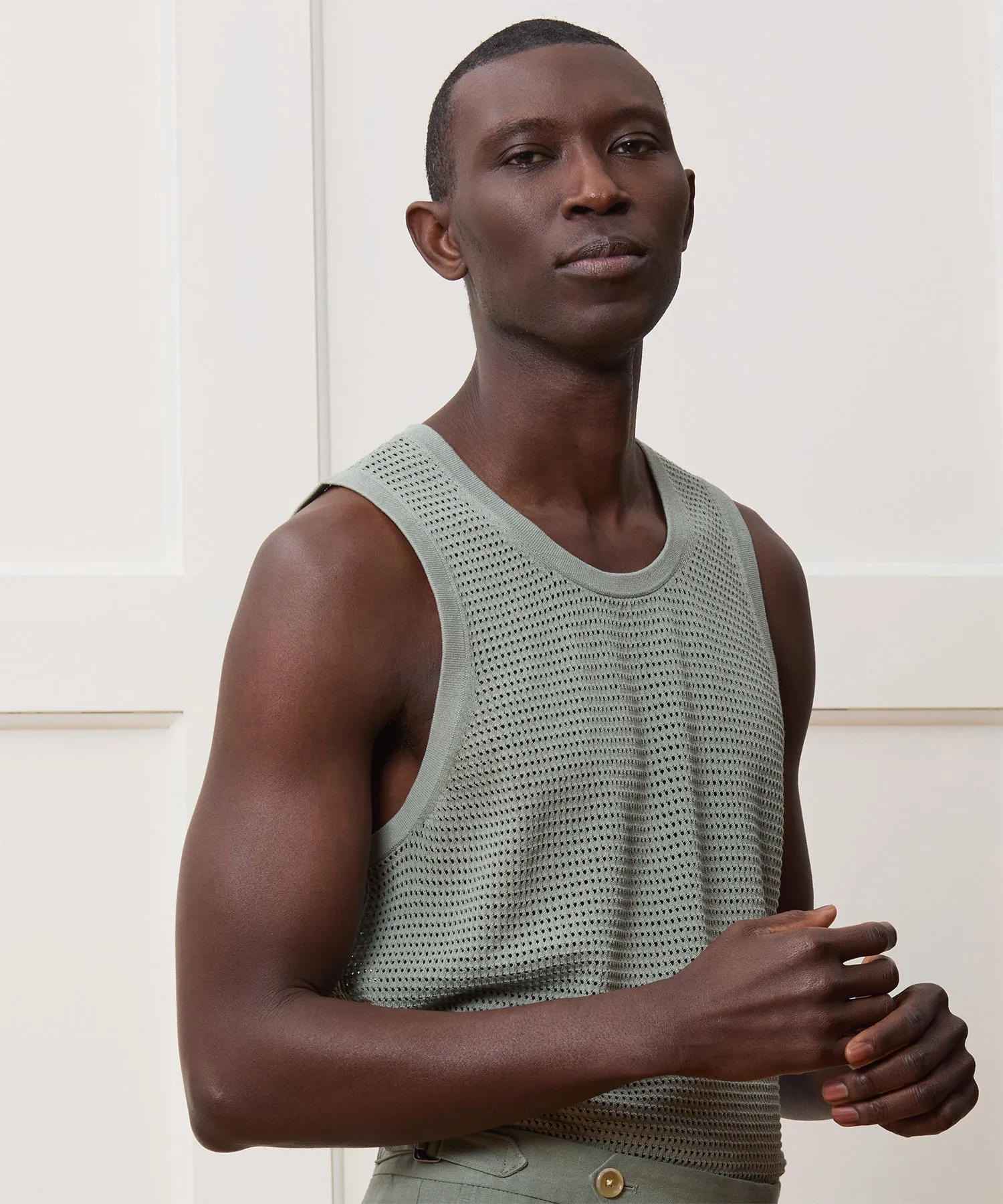 Luxe Mesh Tank sold by Todd Snyder product image thumbnail 2