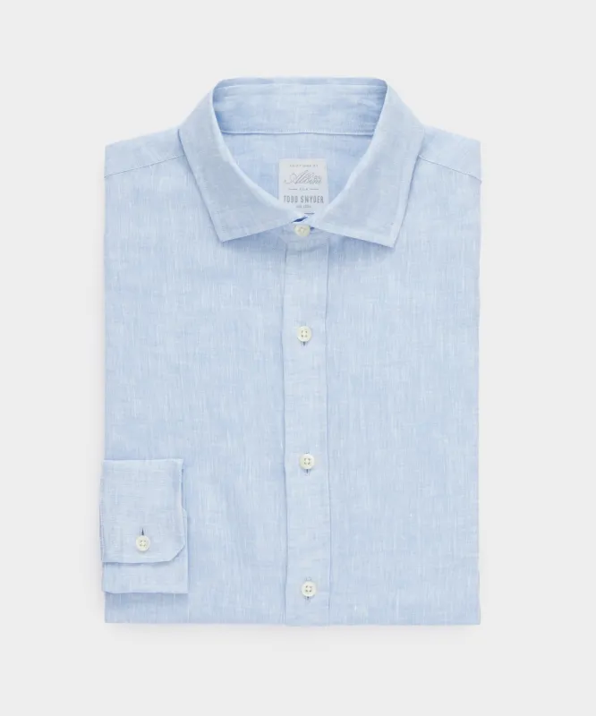 Italian Linen Spread Collar Dress Shirt sold by Todd Snyder