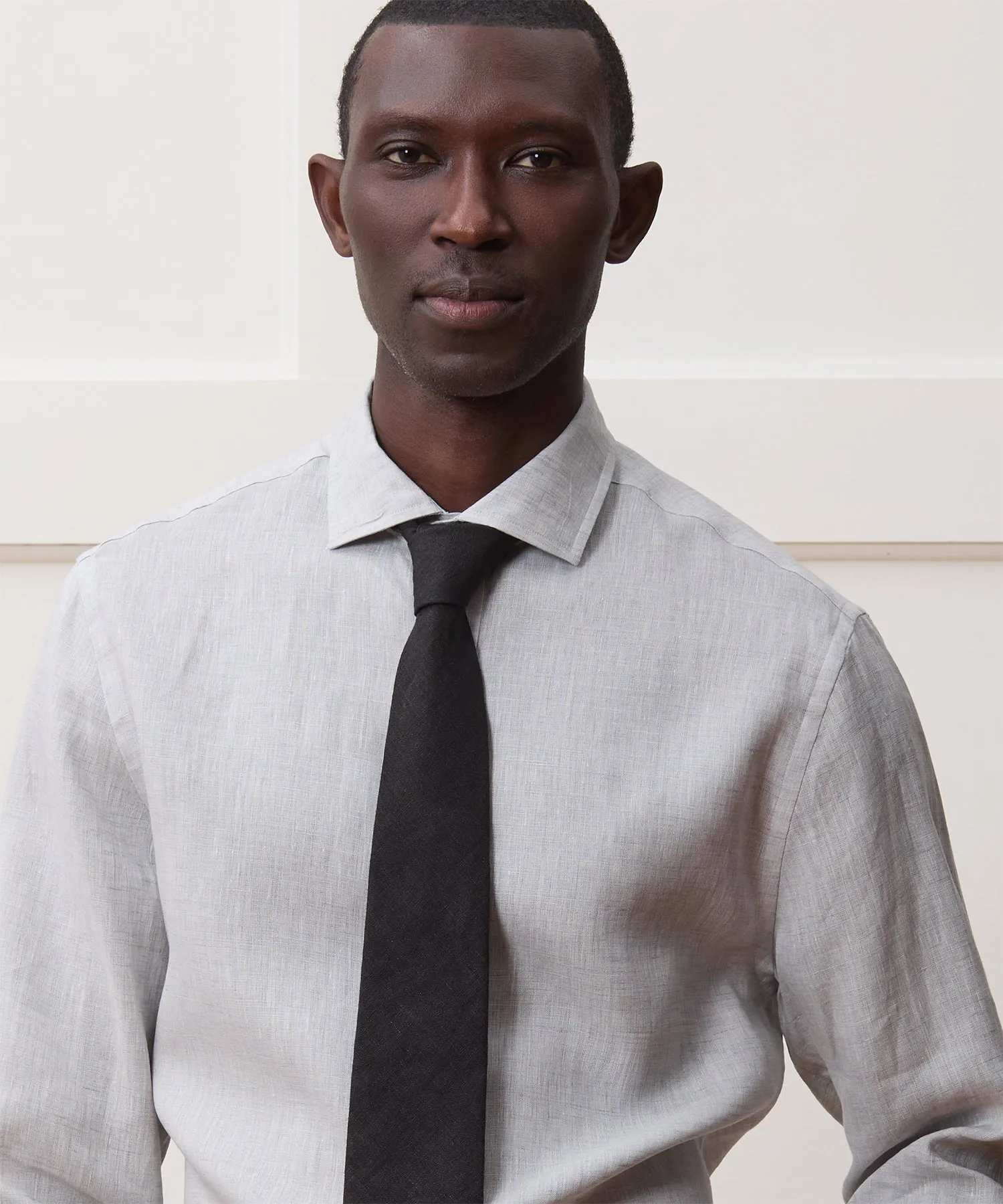 Italian Linen Spread Collar Dress Shirt sold by Todd Snyder product image thumbnail 4