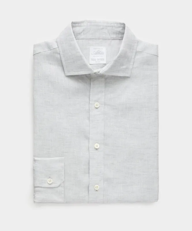 Italian Linen Spread Collar Dress Shirt sold by Todd Snyder