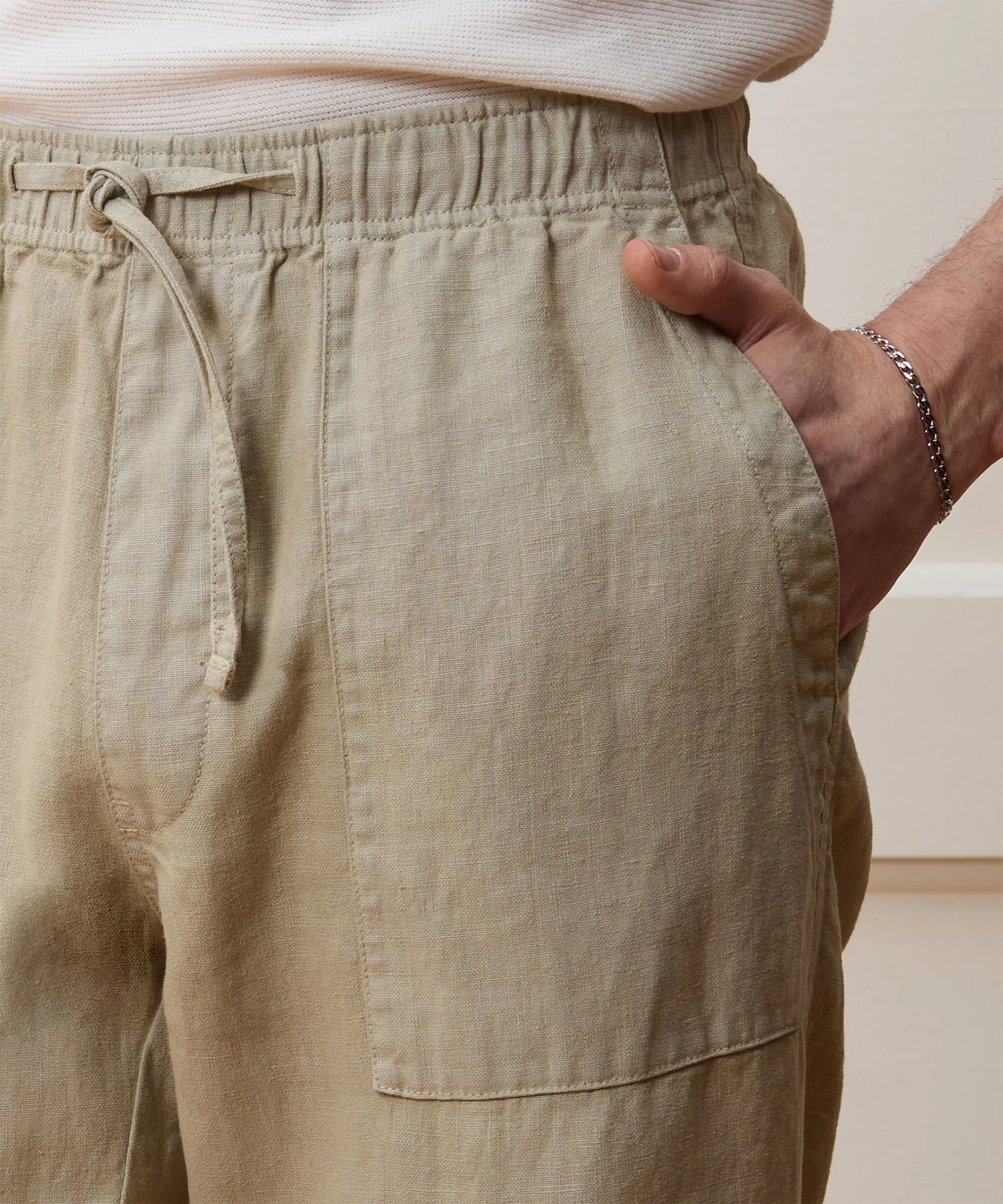 Straight Fit Linen Beach Pant sold by Todd Snyder product image thumbnail 5