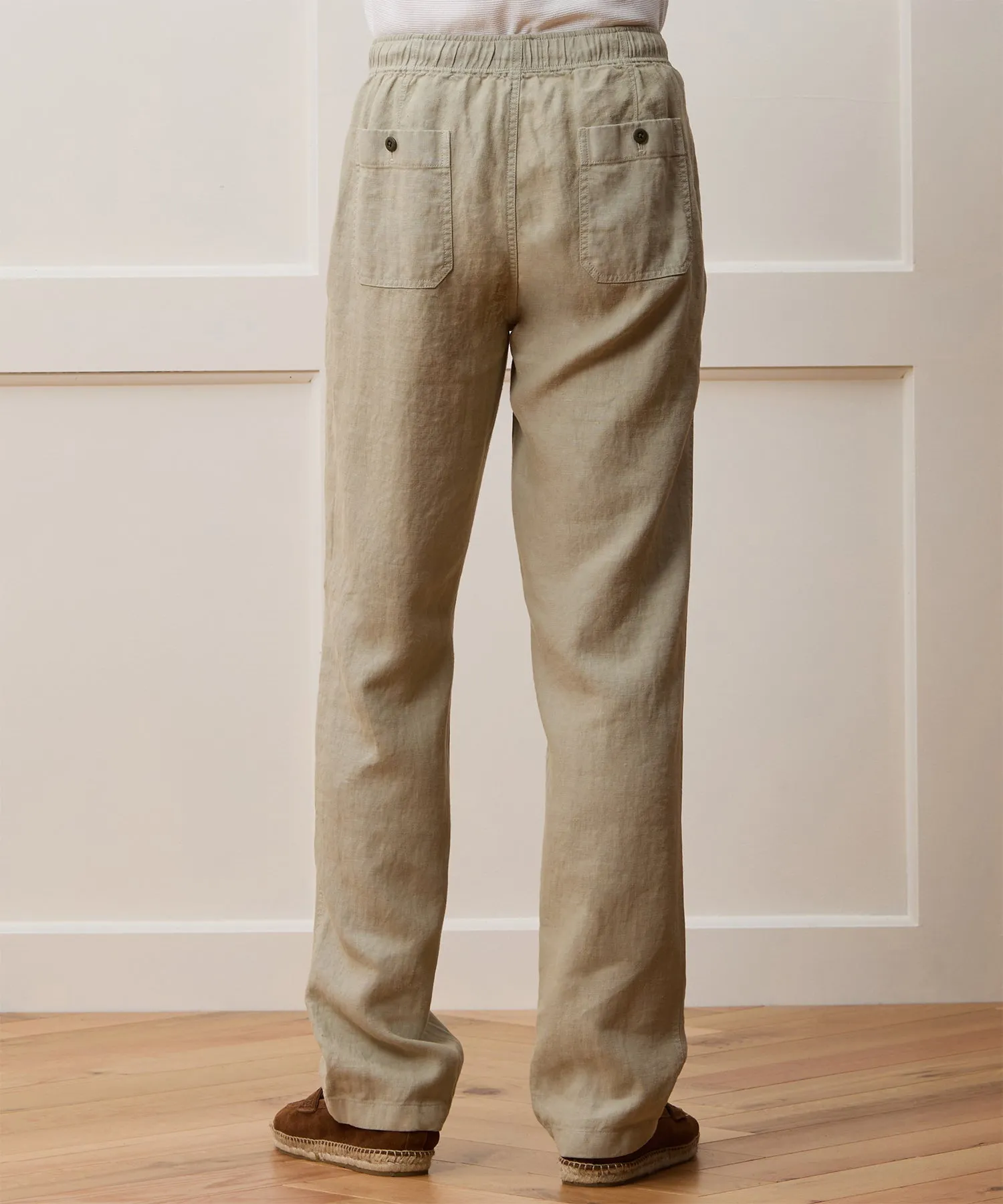Straight Fit Linen Beach Pant sold by Todd Snyder product image thumbnail 3