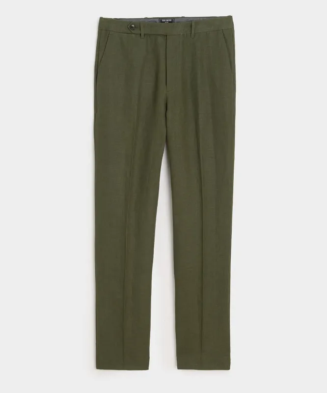 Straight Fit Linen Tab Trouser sold by Todd Snyder