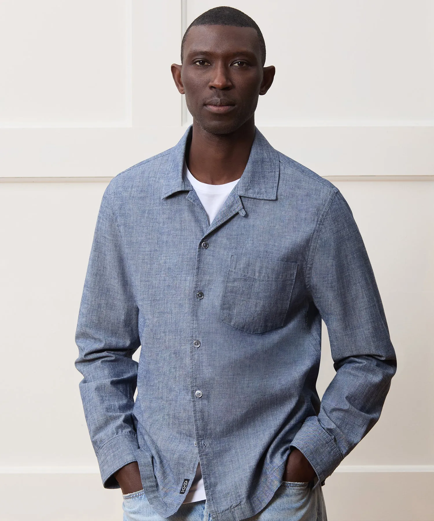 Chambray Hollywood Shirt sold by Todd Snyder product image thumbnail 2