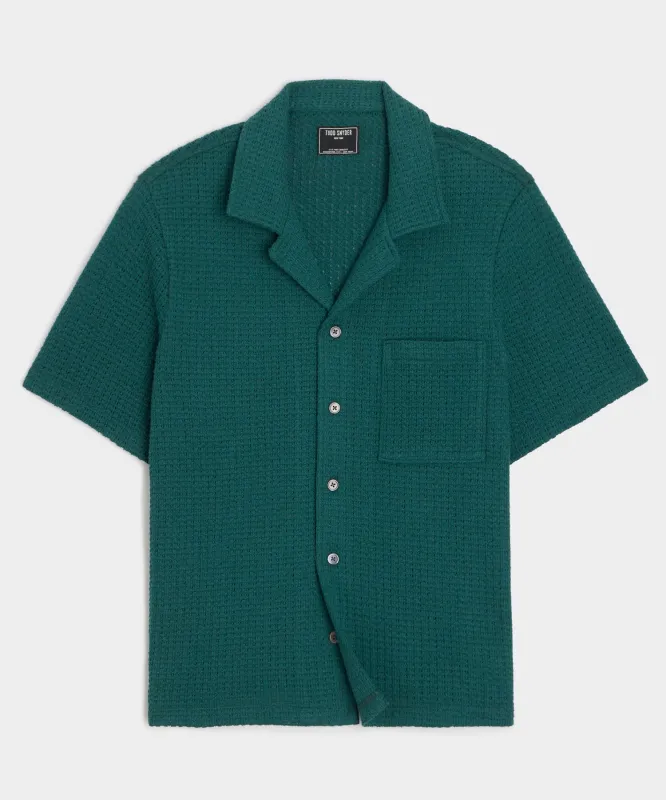 Relaxed Textured Cabana Polo sold by Todd Snyder