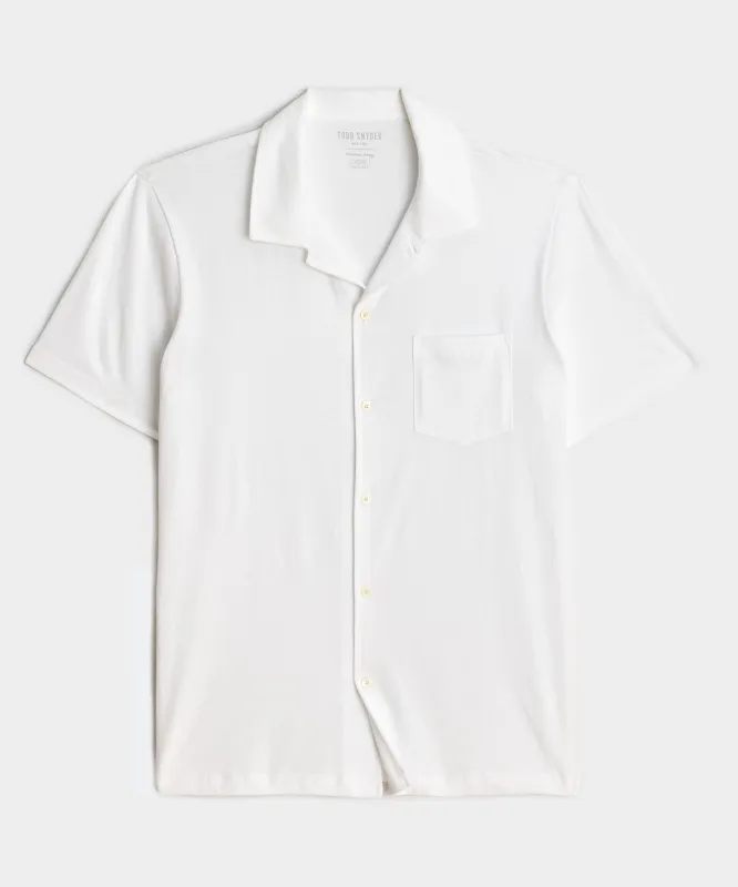 Made in L.A. Jersey Full-Placket Polo sold by Todd Snyder