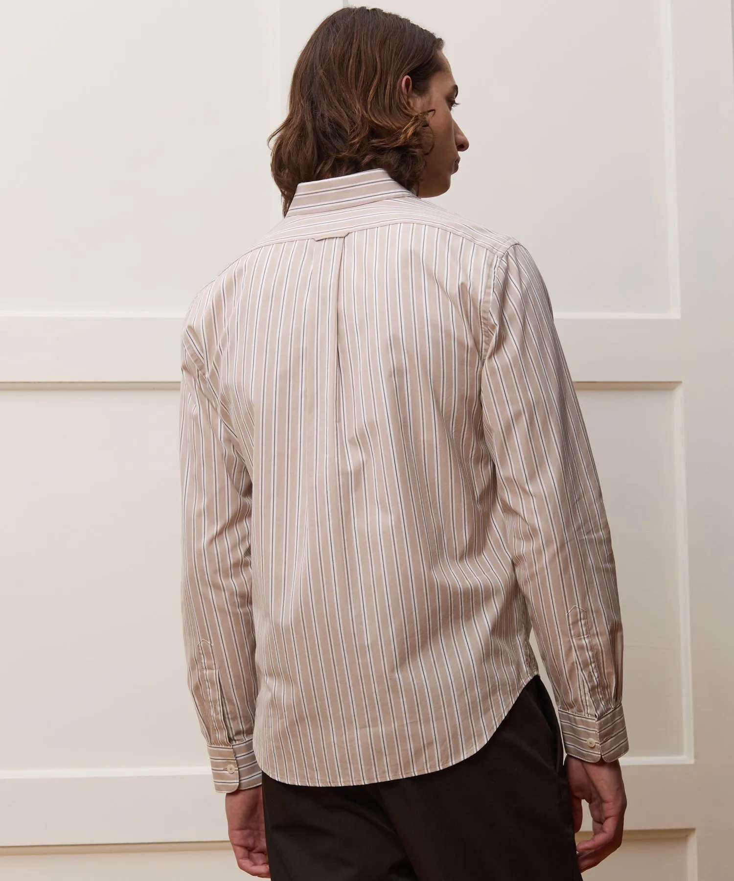 Slim Fit Cotton Poplin Point Collar Shirt sold by Todd Snyder product image thumbnail 5