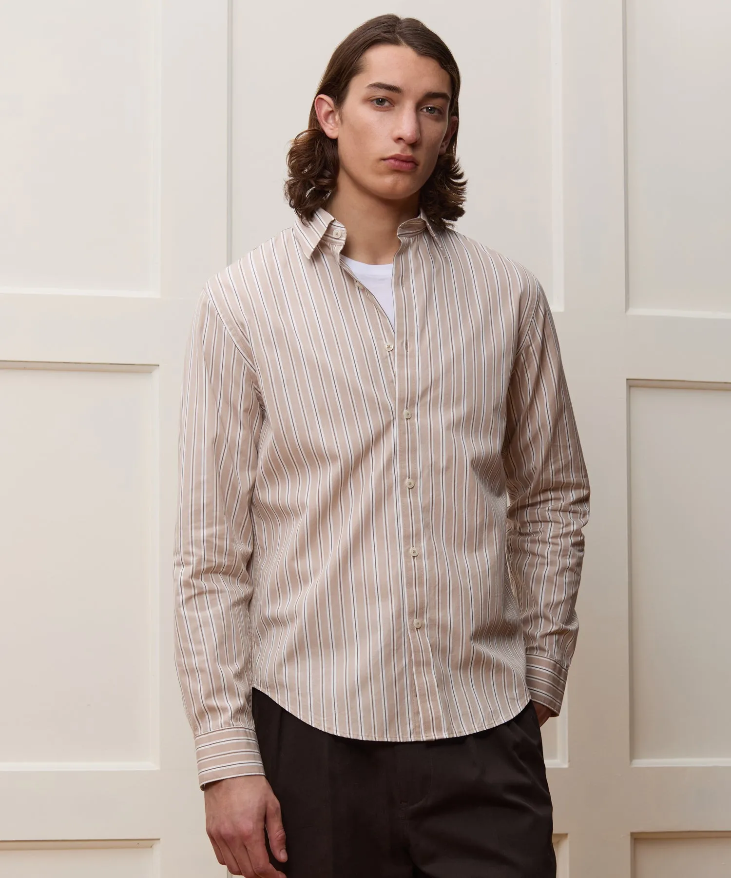 Slim Fit Cotton Poplin Point Collar Shirt sold by Todd Snyder product image thumbnail 2