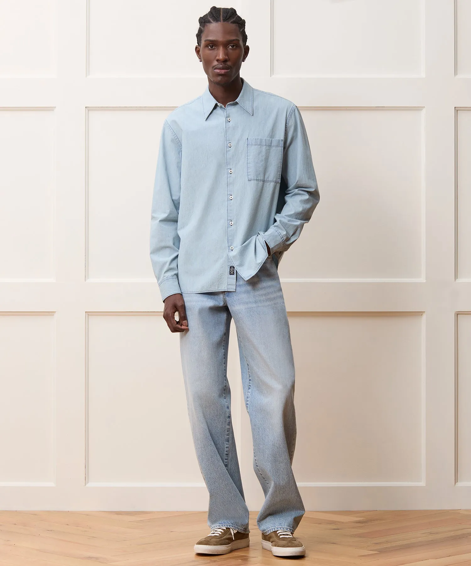 Chambray Big Shirt sold by Todd Snyder product image thumbnail 4