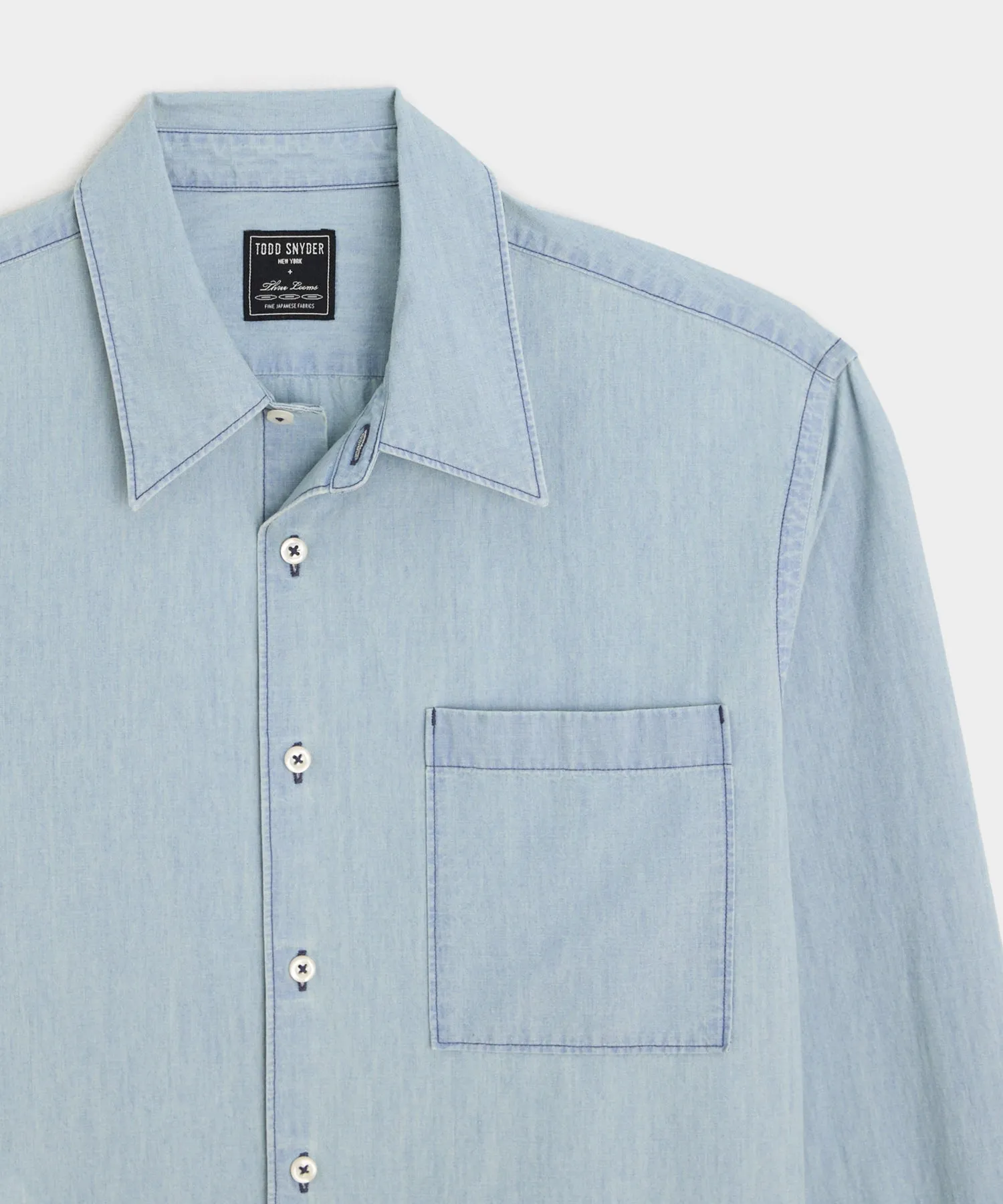 Chambray Big Shirt sold by Todd Snyder product image thumbnail 3