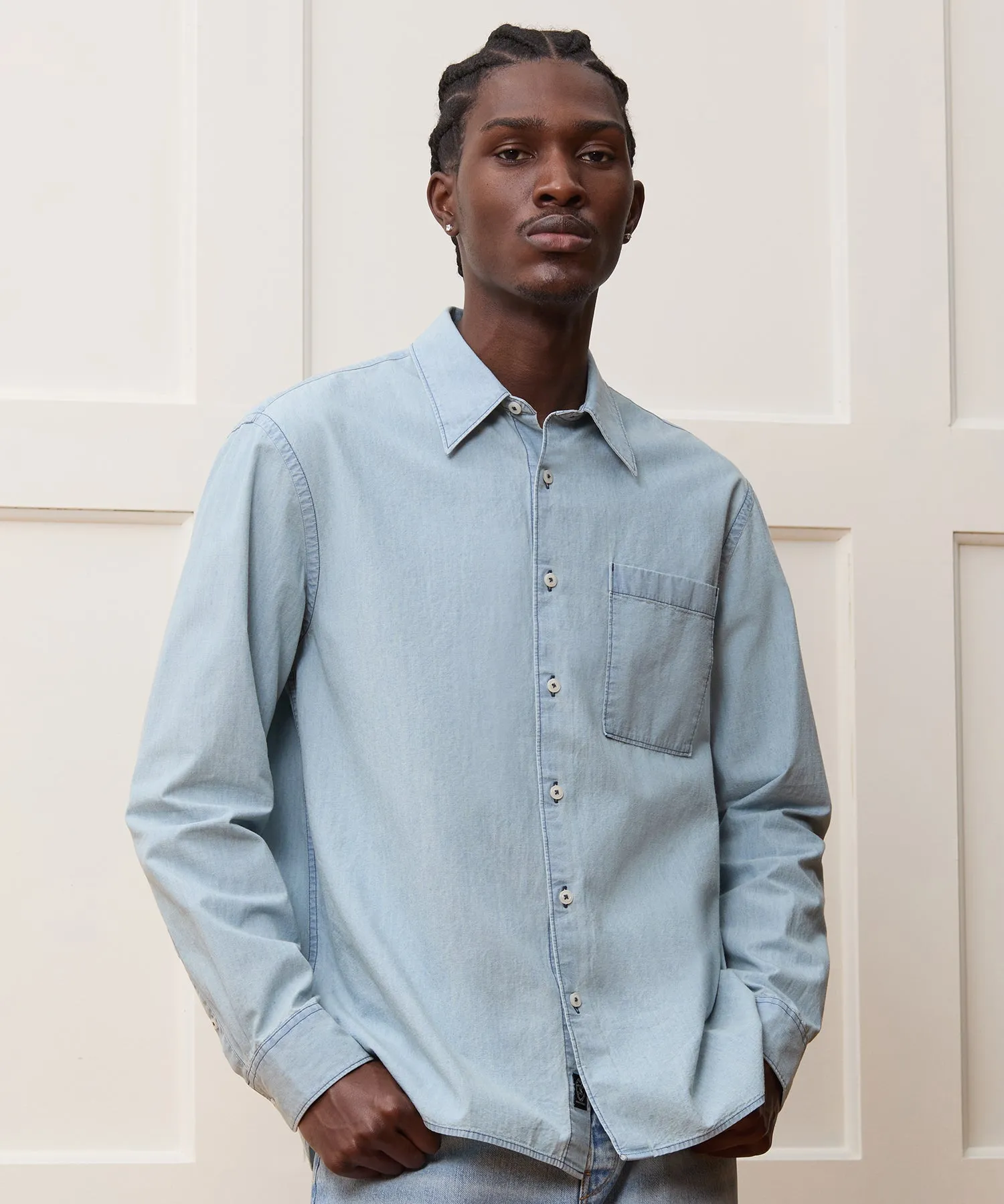 Chambray Big Shirt sold by Todd Snyder product image thumbnail 2