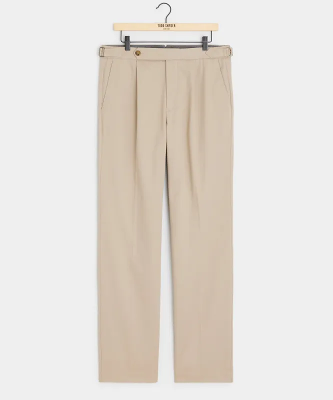 Italian Lightweight Cotton Side Tab Trouser sold by Todd Snyder