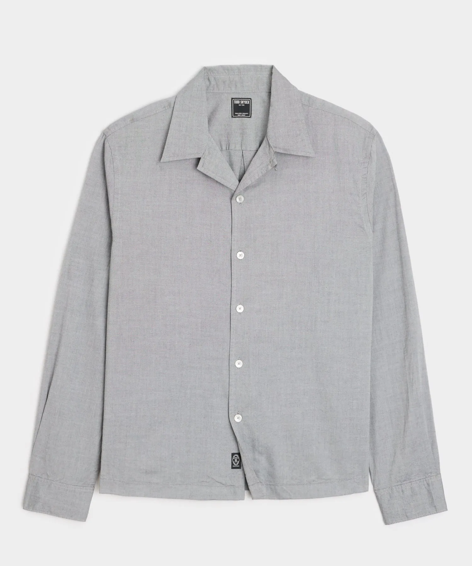 Cropped Cotton Oxford Camp Collar Shirt sold by Todd Snyder