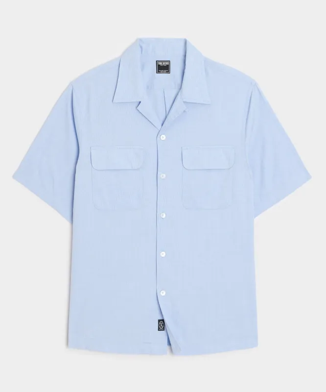 Cotton Oxford Camp Collar Shirt sold by Todd Snyder