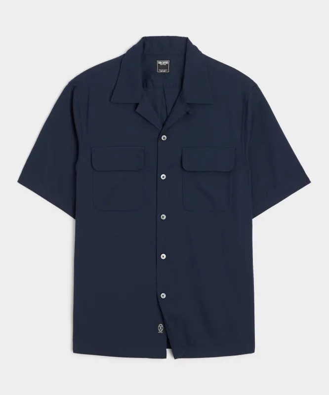 Cotton Oxford Camp Collar Shirt sold by Todd Snyder