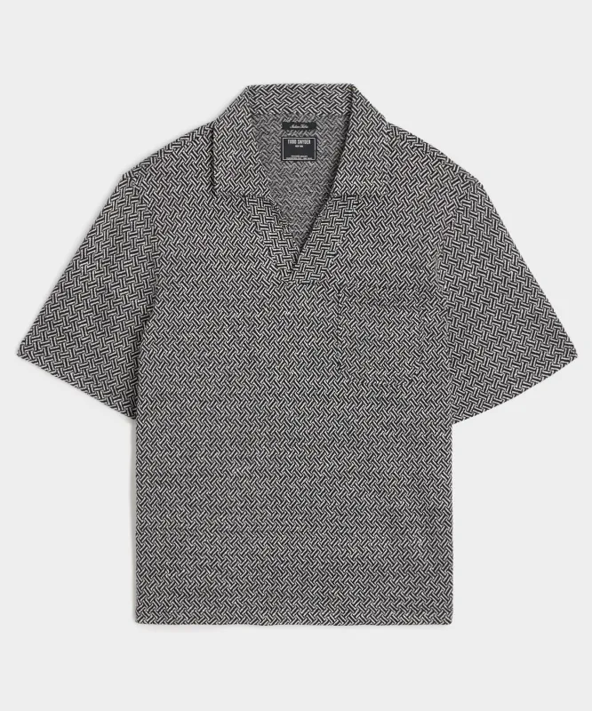 Relaxed Linen-Cotton Pocket Polo sold by Todd Snyder