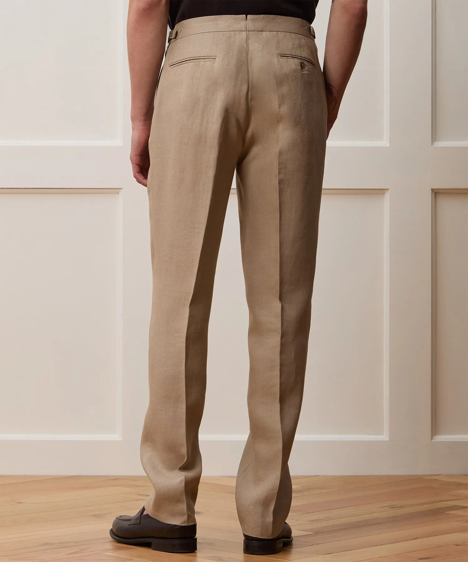 Italian Linen Side Tab Trouser sold by Todd Snyder product image thumbnail 4