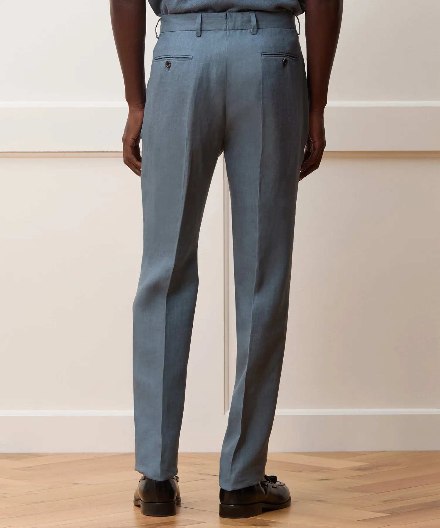 Italian Linen Sutton Trouser sold by Todd Snyder product image thumbnail 4