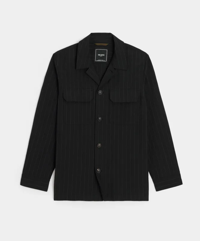 Italian Wool-Linen Shirt Jacket sold by Todd Snyder