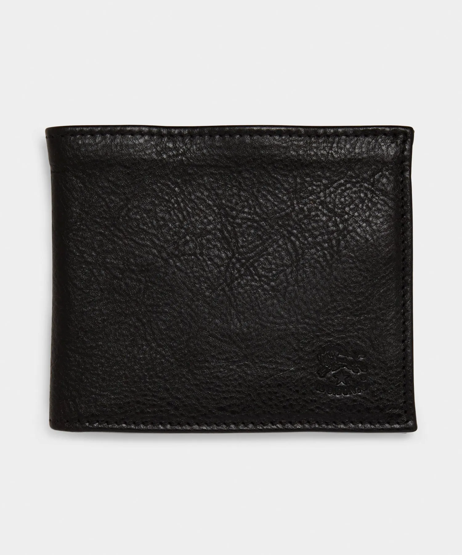 Il Bisonte Leather Bi-fold Wallet in Black sold by Todd Snyder
