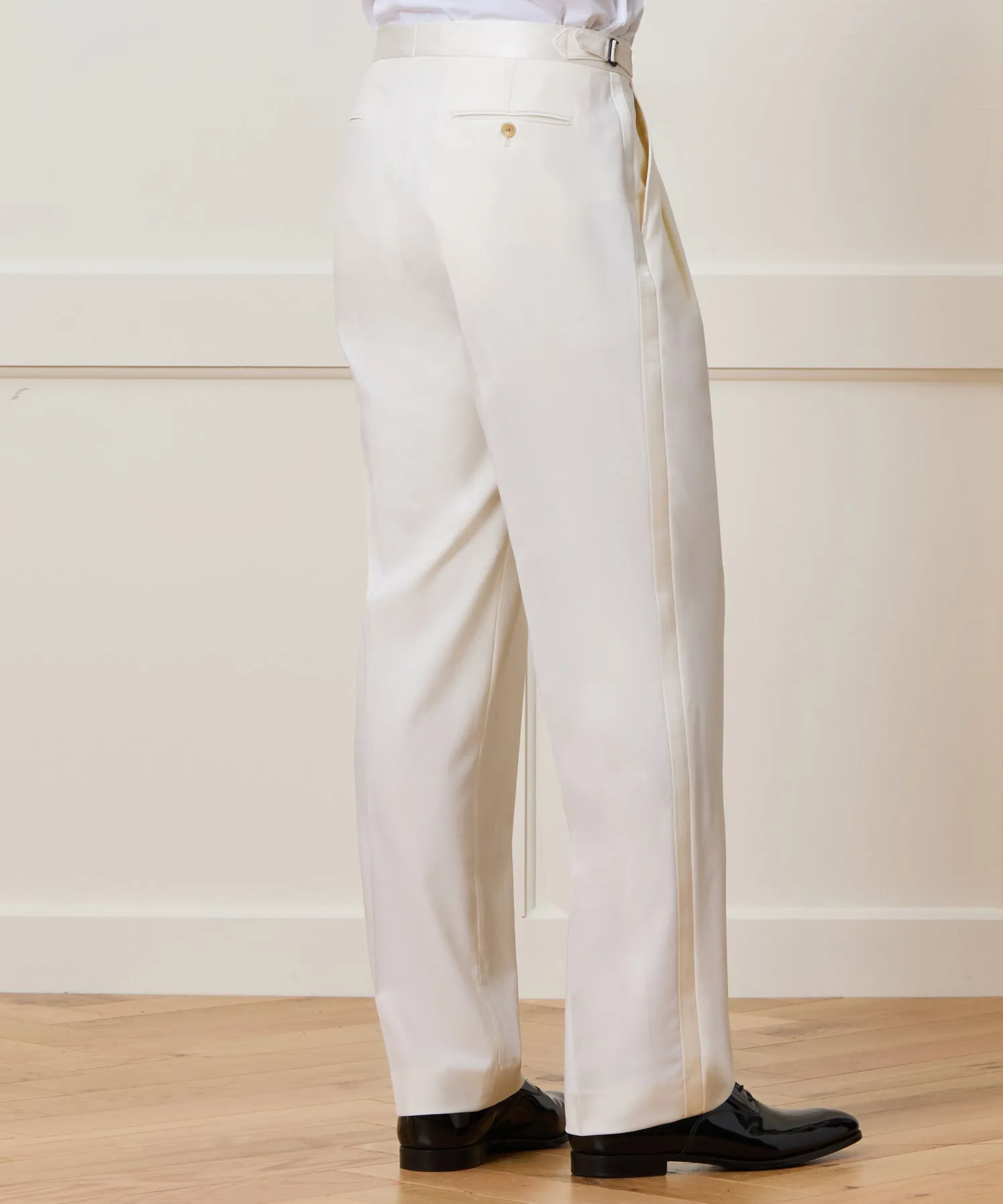 Relaxed Italian Wool Tuxedo Trouser sold by Todd Snyder product image thumbnail 3