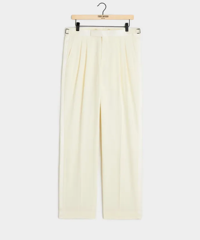Relaxed Italian Wool Tuxedo Trouser sold by Todd Snyder