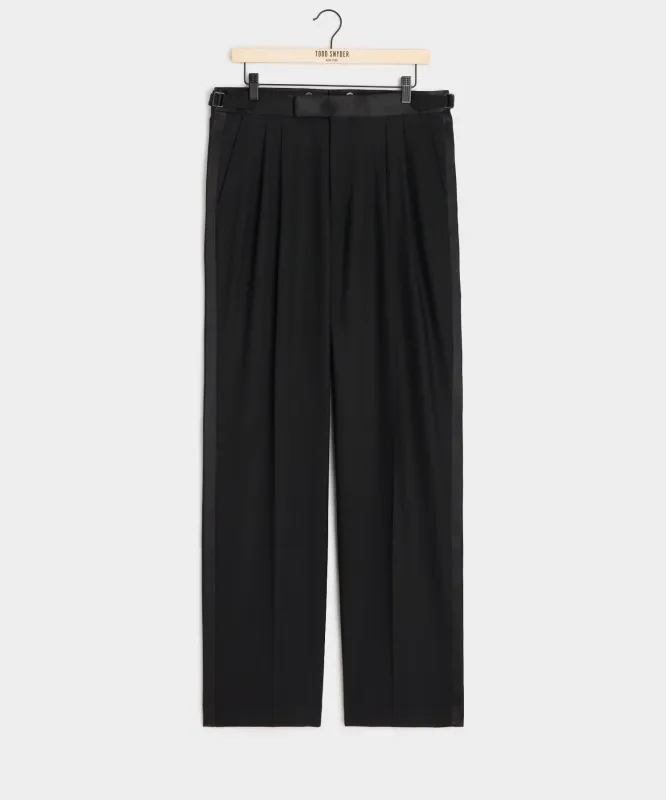 Relaxed Italian Wool Tuxedo Trouser sold by Todd Snyder