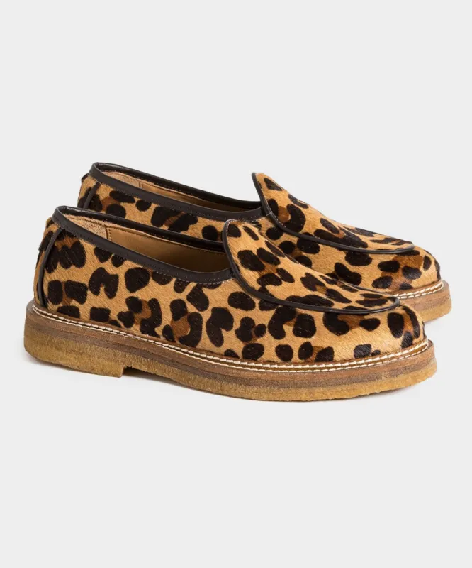Jacques Solovière Alexis Hairy Calf Loafer sold by Todd Snyder