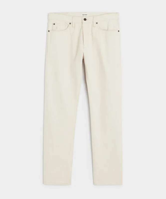 Straight Fit Lightweight Japanese Selvedge Jean in Canvas sold by Todd Snyder