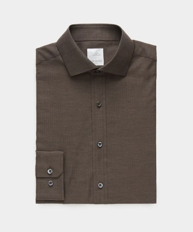 Flannel Spread Collar Dress Shirt sold by Todd Snyder