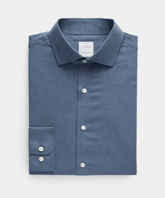 Flannel Spread Collar Dress Shirt sold by Todd Snyder