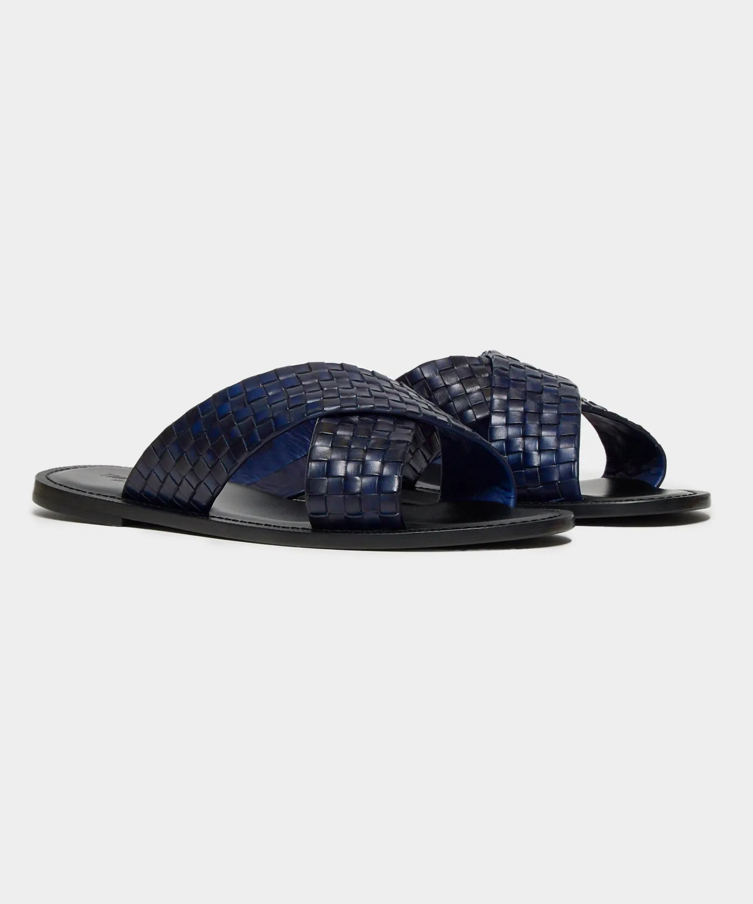 Tuscan Leather Woven Crisscross Sandal sold by Todd Snyder product image thumbnail 2