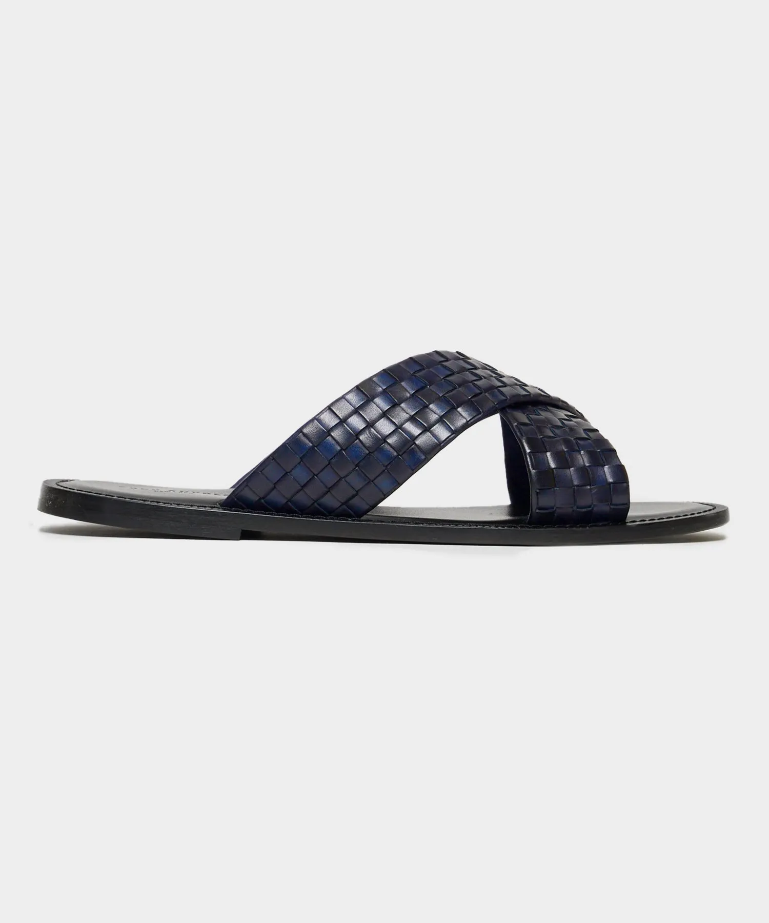 Tuscan Leather Woven Crisscross Sandal sold by Todd Snyder