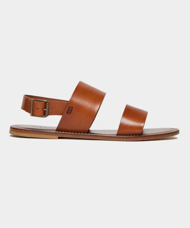 Tuscan Leather Double Strap Sandal sold by Todd Snyder