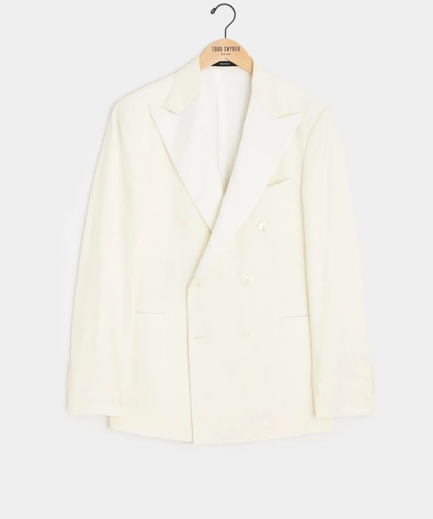 Italian Wool Double-Breasted Tuxedo Jacket sold by Todd Snyder