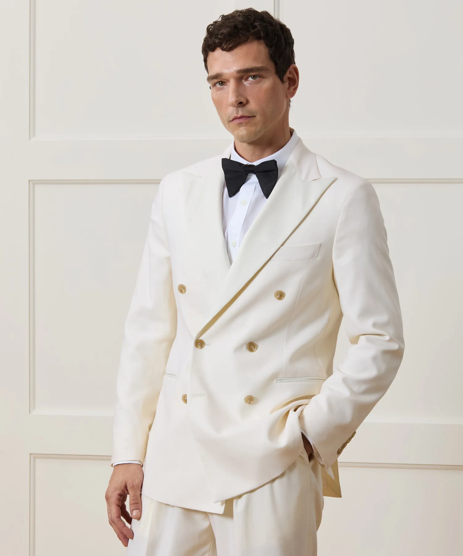 Italian Wool Double-Breasted Tuxedo Jacket sold by Todd Snyder product image thumbnail 2
