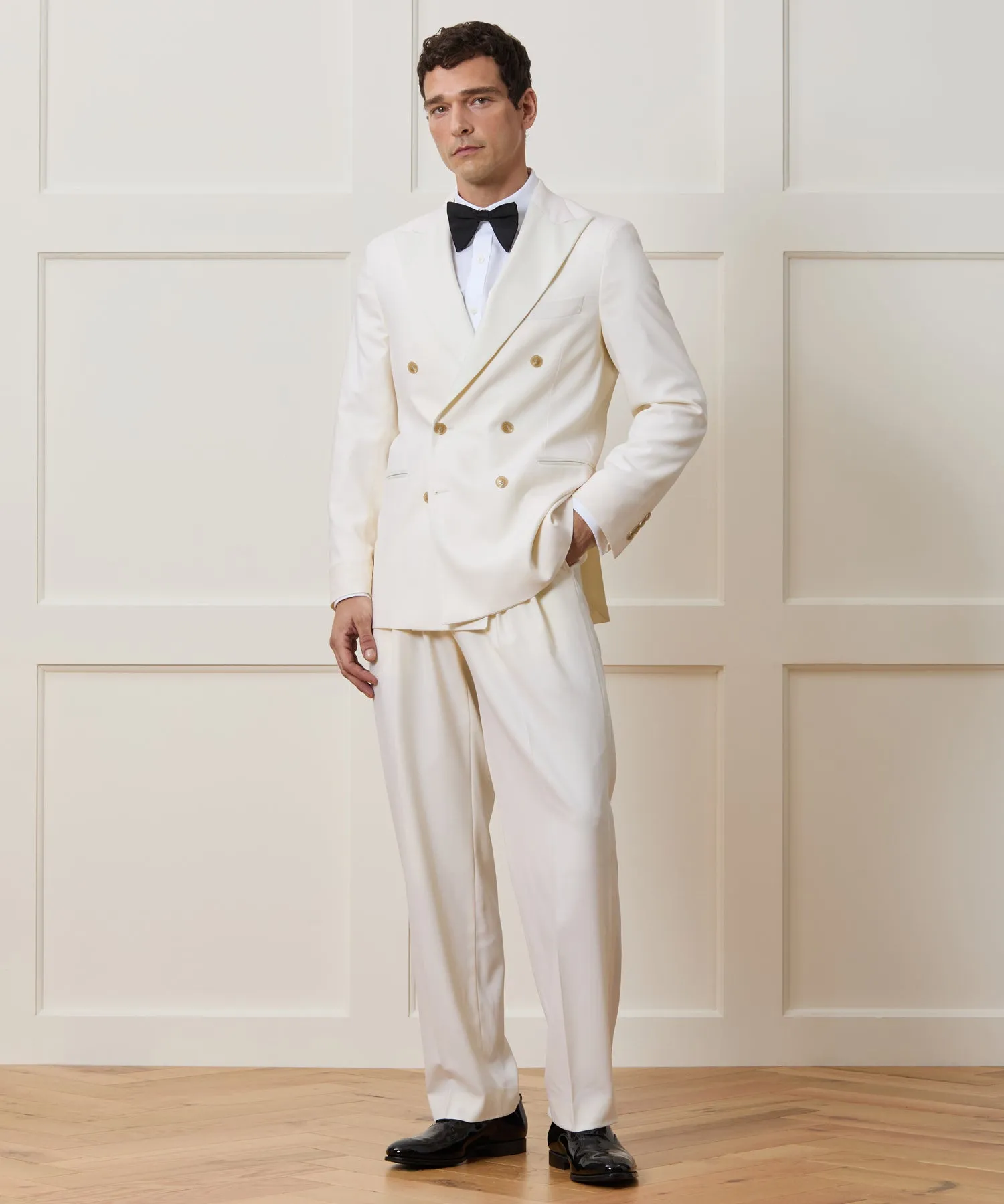 Italian Wool Double-Breasted Tuxedo Jacket sold by Todd Snyder product image thumbnail 3