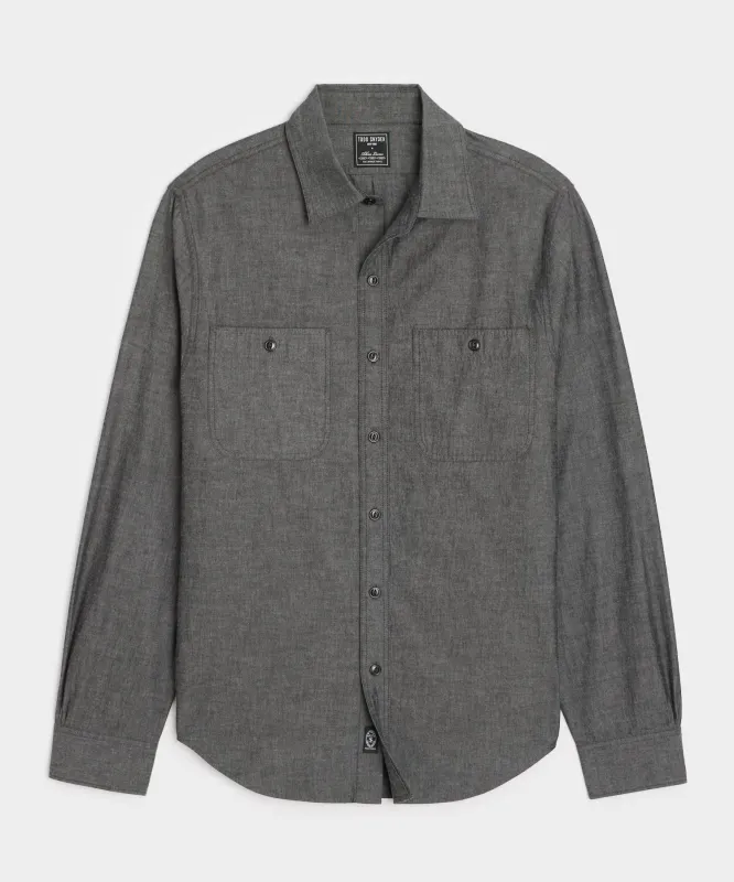 Japanese Chambray Work Shirt sold by Todd Snyder