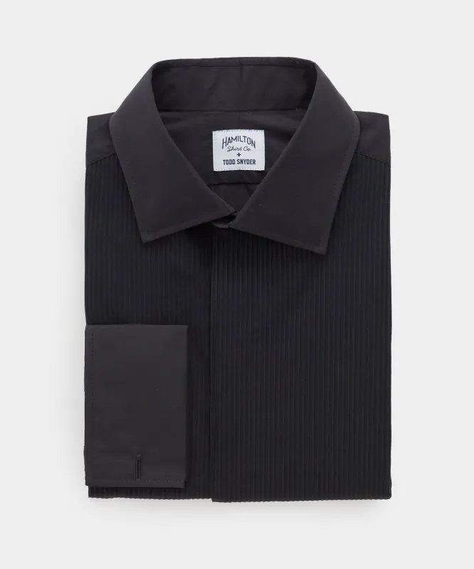Hamilton + Todd Snyder Cotton Pleated Spread Collar Tuxedo Shirt sold by Todd Snyder