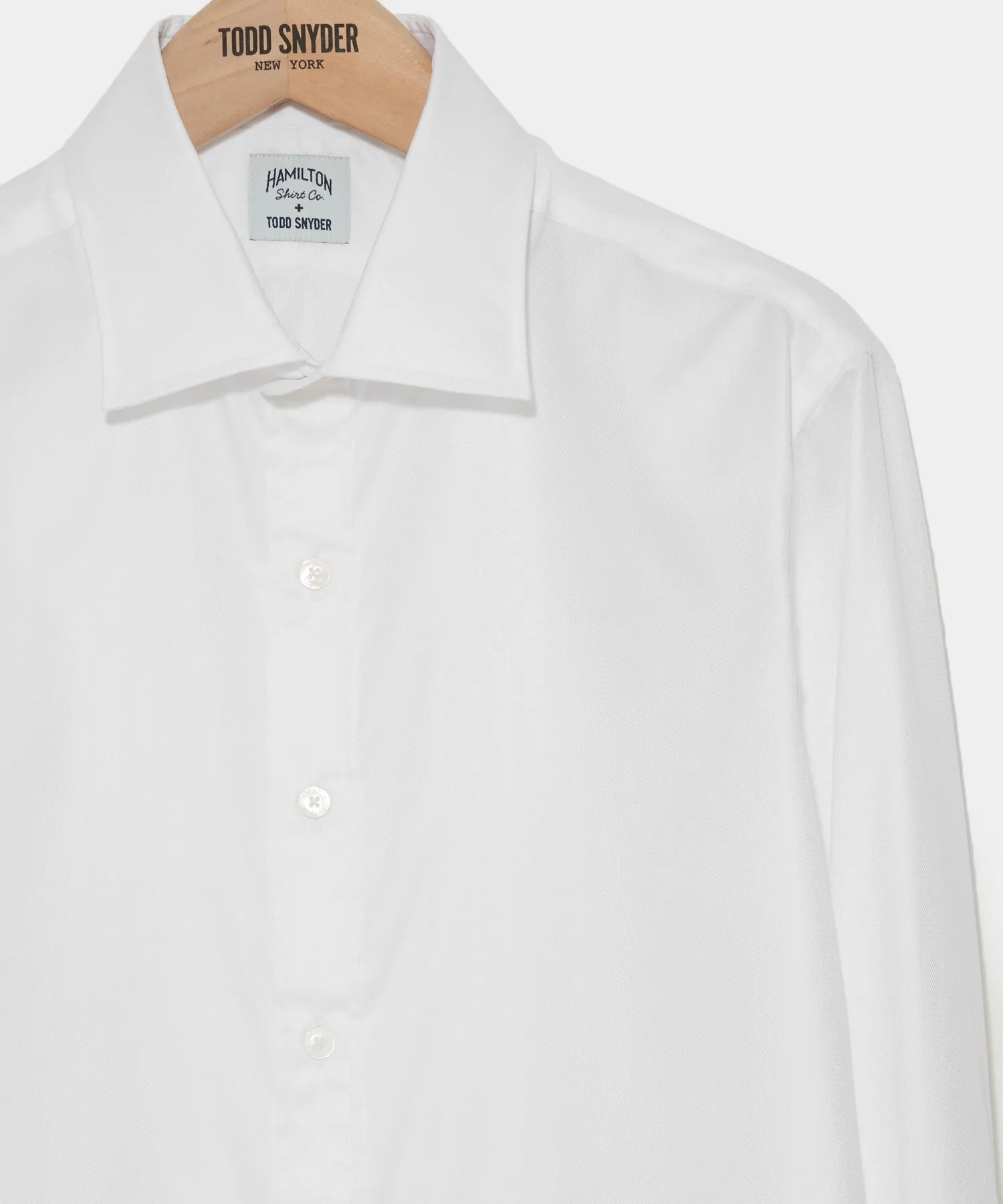 Hamilton + Todd Snyder Cotton Oxford Spread Collar Dress Shirt sold by Todd Snyder product image thumbnail 3