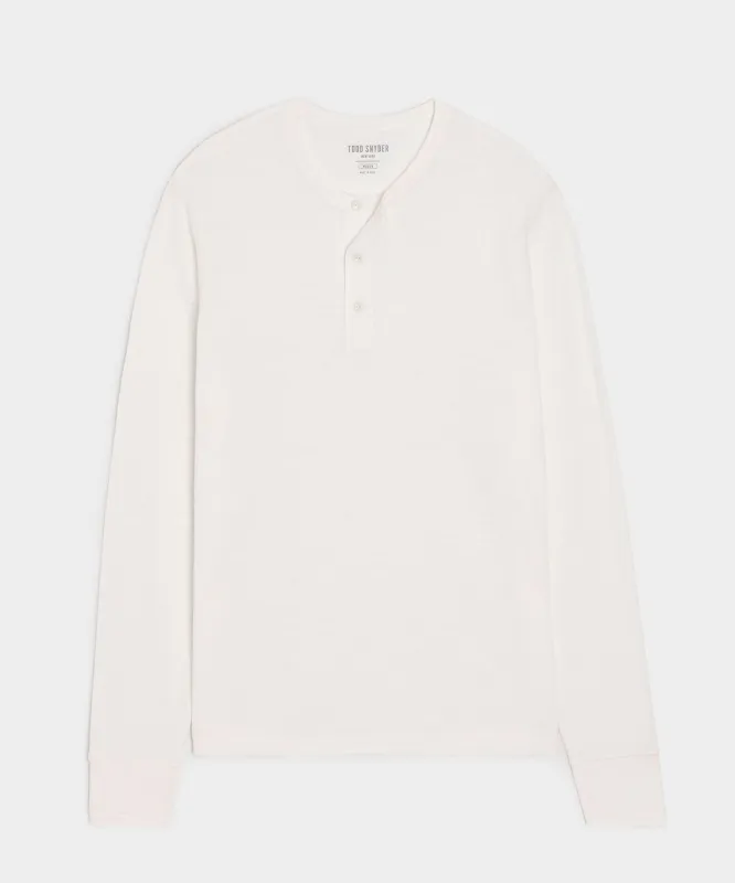 Lightweight Mini Waffle Henley sold by Todd Snyder