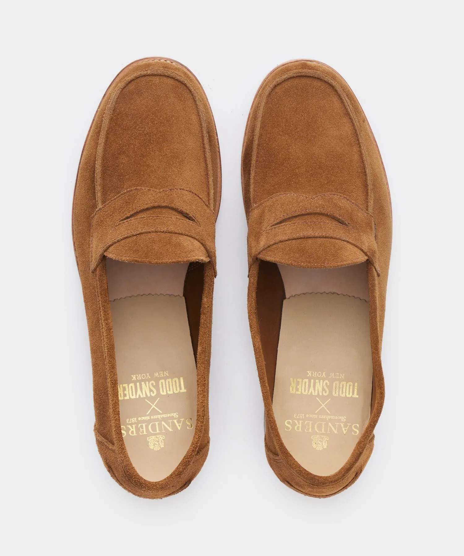 Todd Snyder x Sanders Suede Edwin Loafer sold by Todd Snyder product image thumbnail 2