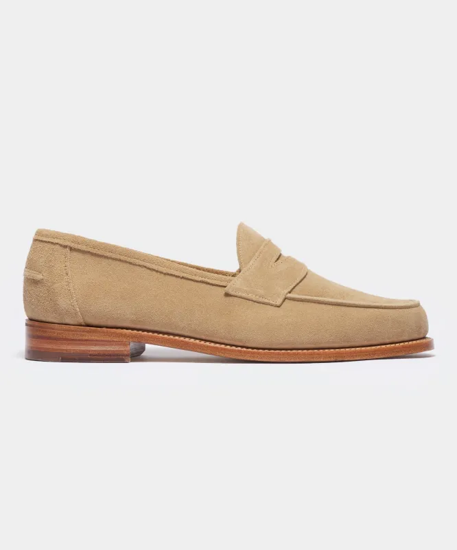 Todd Snyder x Sanders Suede Edwin Loafer made by Sanders