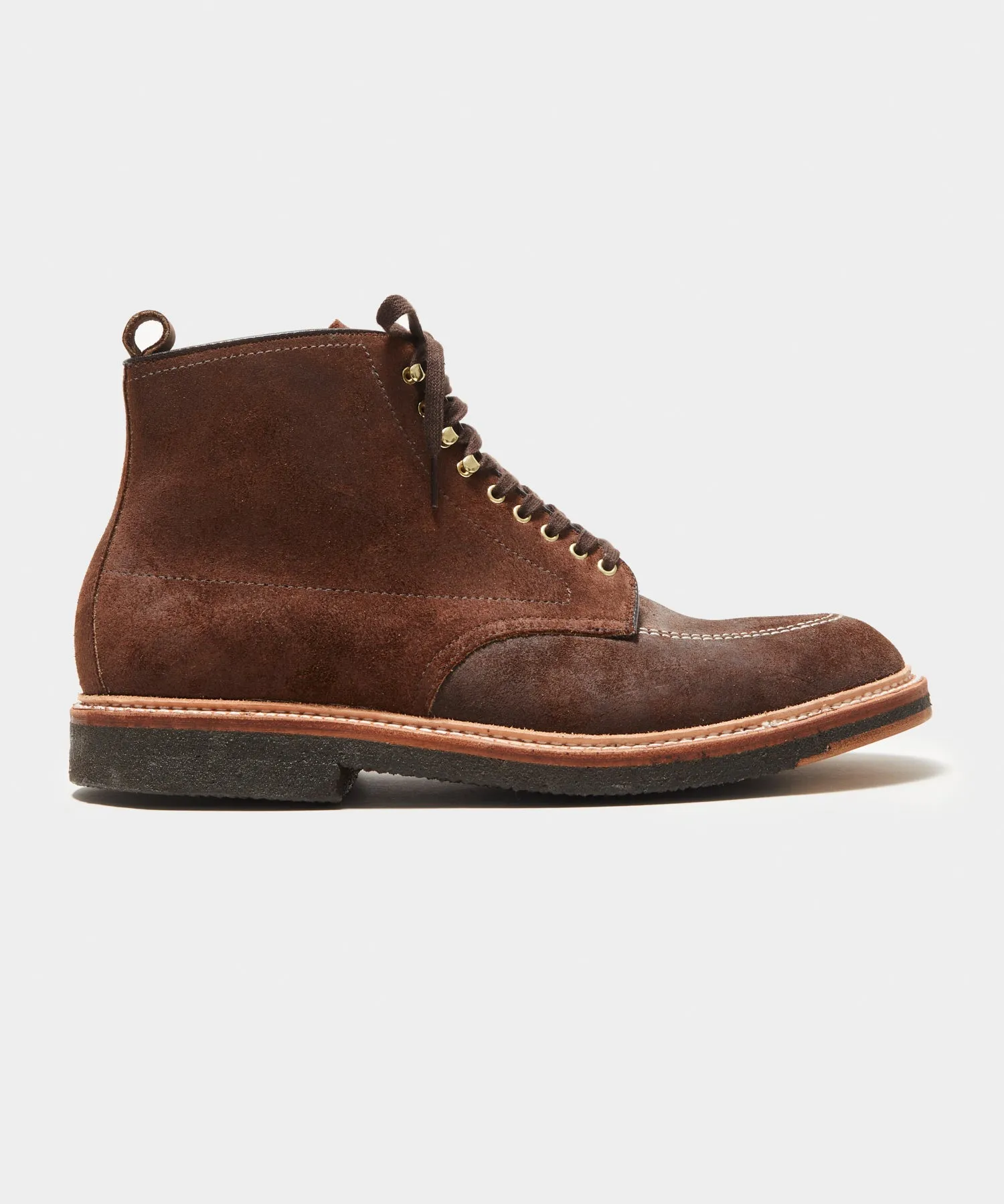 Todd Snyder x Alden Indy Reverse Chamois Leather Boot sold by Todd Snyder