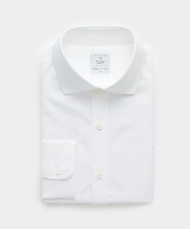 Cotton Poplin End on End Spread Collar Dress Shirt sold by Todd Snyder