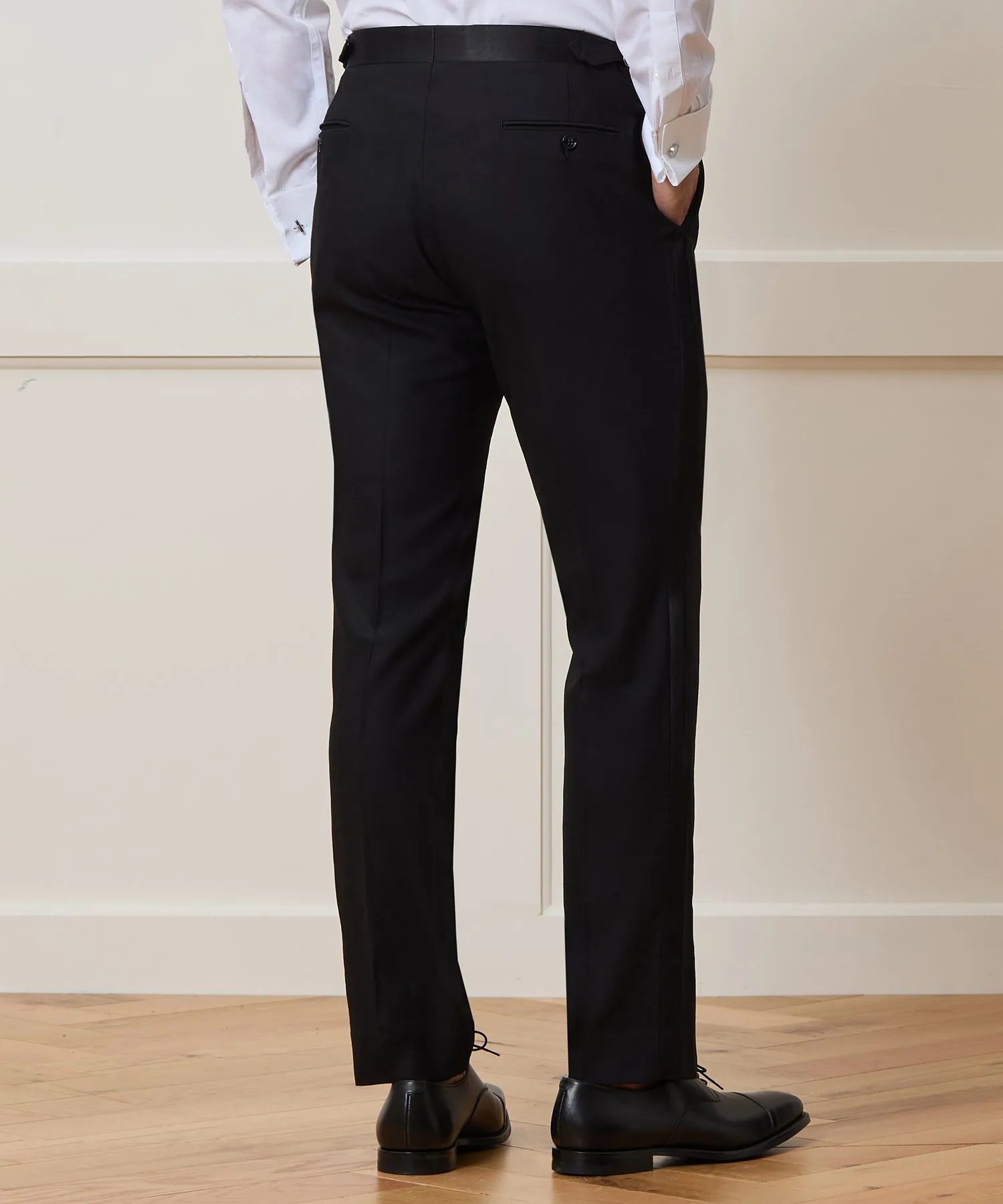 Slim Italian Wool Tuxedo Trouser sold by Todd Snyder product image thumbnail 4
