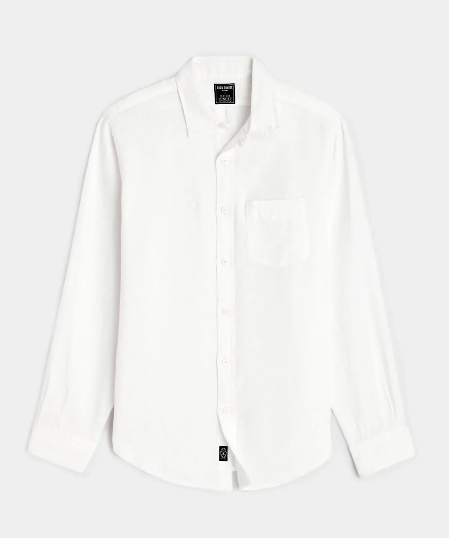 Slim Sea Soft Irish Linen Point Collar Shirt sold by Todd Snyder