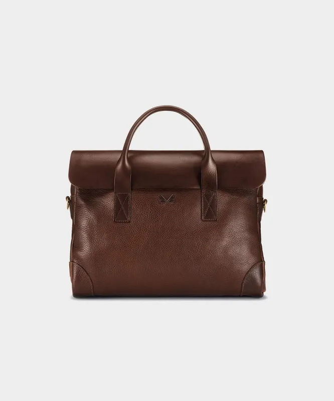 Bennett Winch Leather Brief made by Todd Snyder